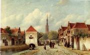 European city landscape, street landsacpe, construction, frontstore, building and architecture.070 unknow artist